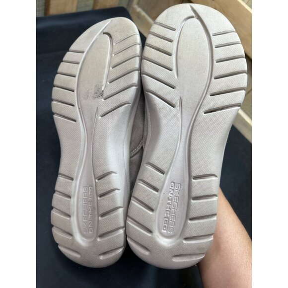 Skechers Womens Slip-Ins Air-Cooled Memory Foam Taupe Casual Shoes Size 7.5 - Picture 8 of 8